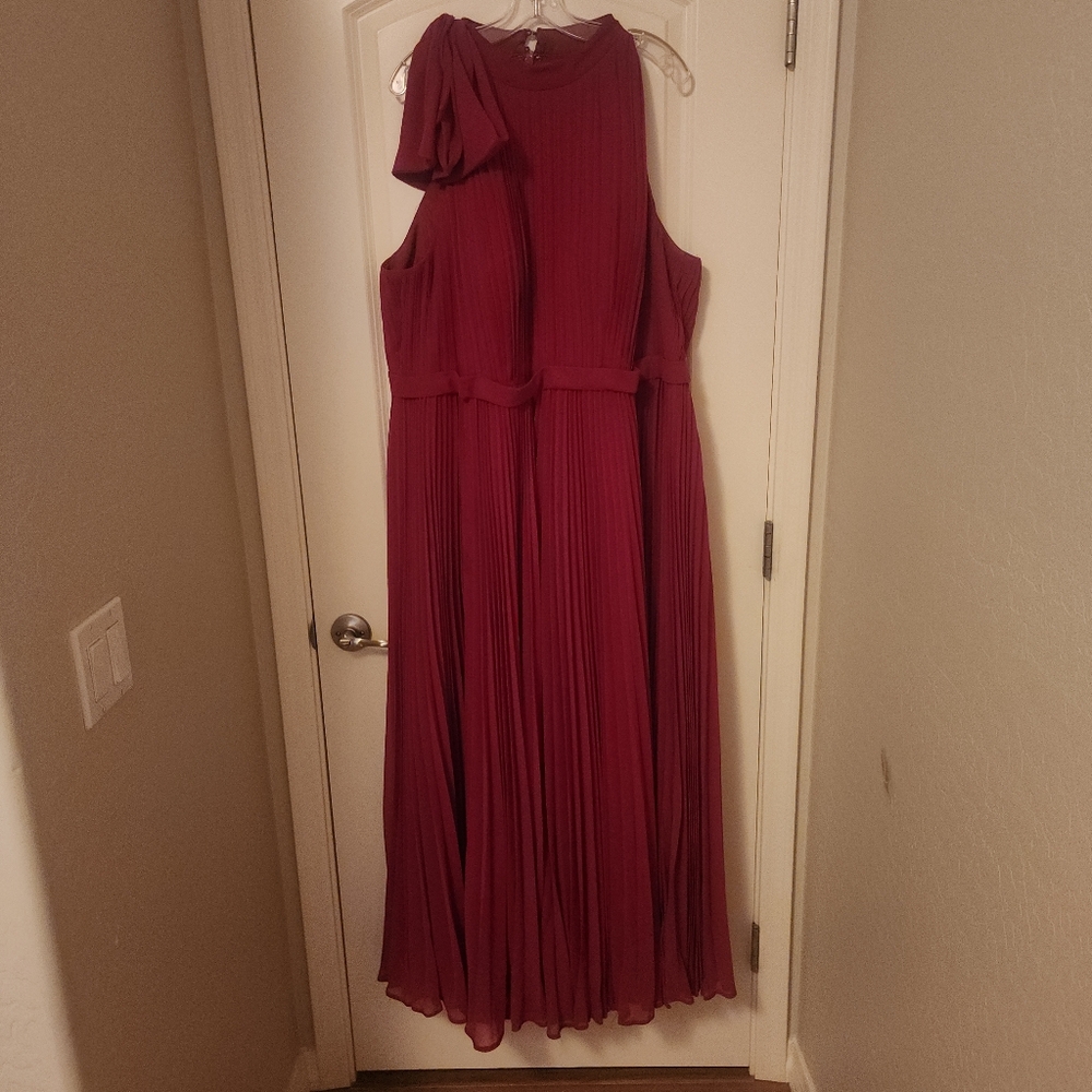 Azazie Cailyn Bridesmaid Dress In Burgundy - Picture 3 of 6